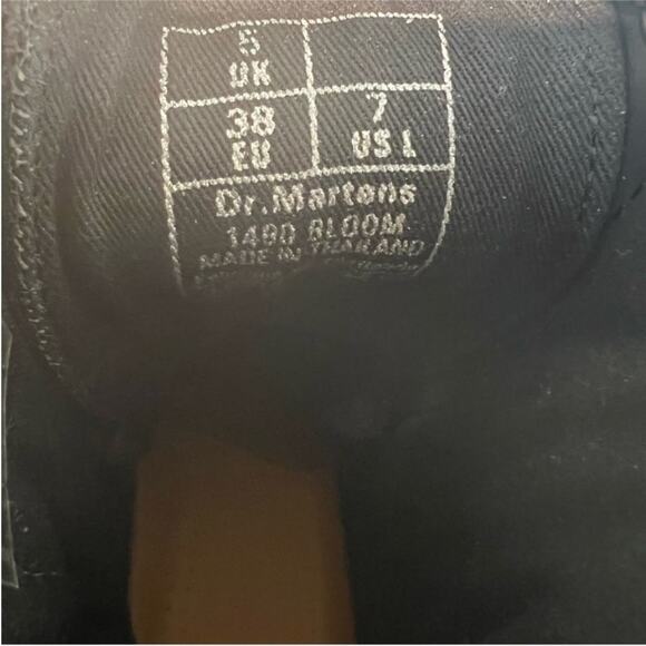 Dr. Martens 1490 Floral Bloom Leather Mid-Calf Combat Boots Women Size 7 - Picture 8 of 10